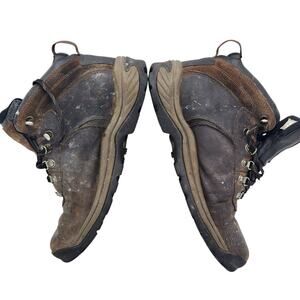 Timberland Hiking Boots Mens 9.5 Brown Leather Trail Outdoor Trekking Shoes
